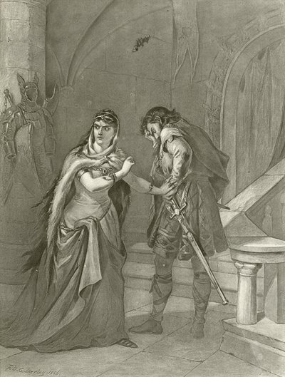 Macbeth. Act II, Scene II (gravure) door Felix Octavius Carr Darley